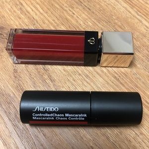 Shiseido travel size mascara and lip gloss bundle